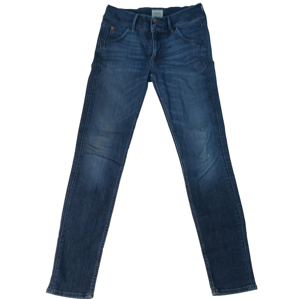 Hudson Collin Midrise Skinny Jean Womens 26 Stretch Denim Distressed Flap pocket